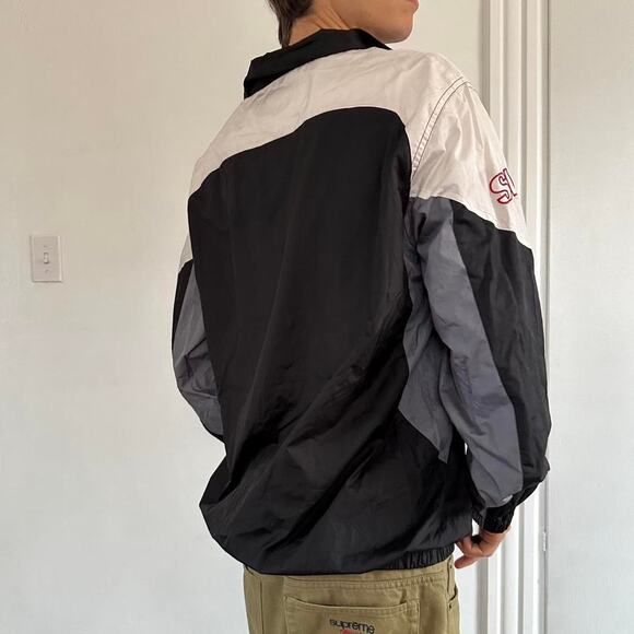 Vintage Retro Oakland Raiders NFL Windbreaker Zip Up Jacket - Picture 3 of 8